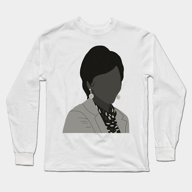 50s Monica Long Sleeve T-Shirt by CalliesArt